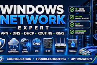 configure VPN, dns, dhcp and windows server networking