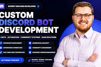 build a custom discord bot for automation, communities and saas
