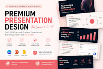 design pptx canva saas b2b startup and business presentation designs