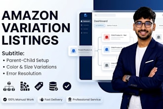 create amazon variation listings
