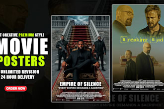 create a professional movie poster or film cover design