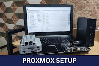 setup proxmox server, and fix any kind of issue