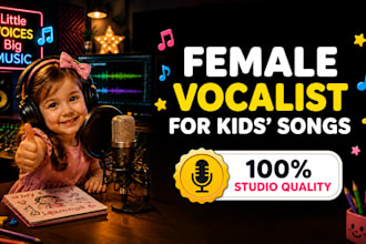 be your female vocalist for custom kids song nursery rhymes youtube music