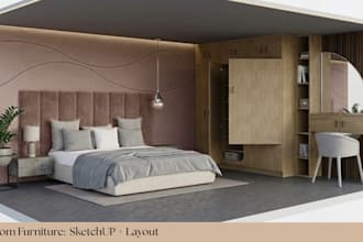 design custom furniture in sketchup