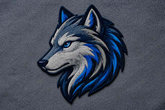design and digitize a custom logo for machine embroidery