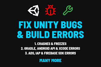 fix unity bugs, crashes and build errors