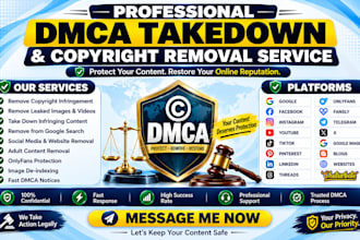 report leaked, copyright and infringing content with dmca takedown