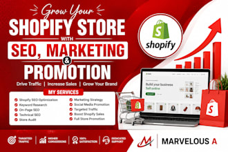 grow your shopify store with seo, marketing and promotion