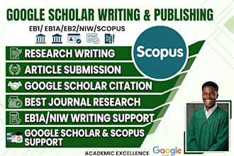 write and publish article on google scholar, scopus eb1 eb1a journal