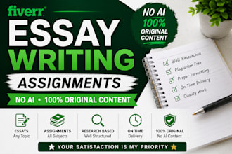 write professional, plagiarism free assignments, essays and reports