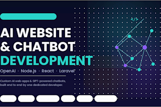 develop a custom ai website ai chatbot as full stack ai software developer