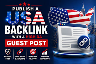 do seo optimization on a USA guest post with high da guest post