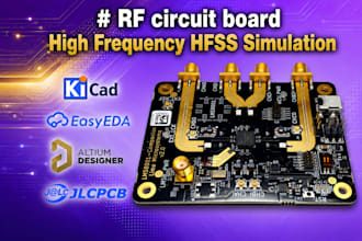 create rf pcb design, antenna integration, hfss simulation and iot hardware