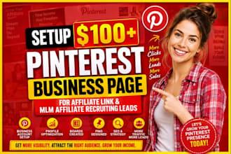 setup pinterest business page for affiliate link mlm affiliate recruiting leads