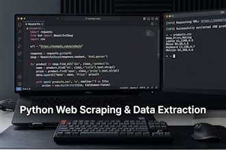 build a custom python web scraper