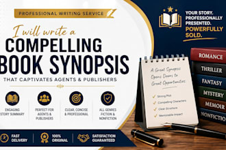 write a compelling book synopsis for your novel or manuscript