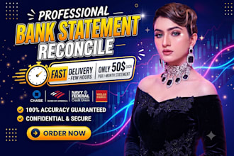 reconcile bank statement PDF to editable format
