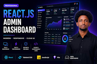 build a custom react and laravel admin dashboard