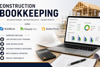 do construction bookkeeping using buildbook, houzz pro and builder prime