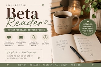 beta read your story and provide detailed feedback