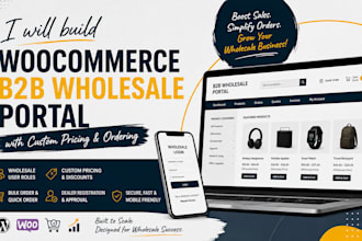 build woocommerce b2b wholesale portal with custom pricing and ordering