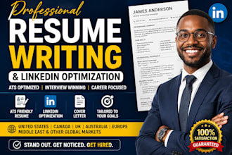 write a pro executive resume, CV, cover letter and linkedin profile, job search