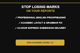 proofread and format your cs reports