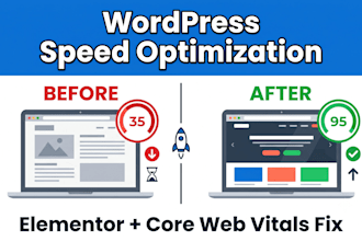 speed up wordpress elementor website and fix core web vitals