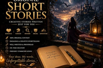 write original short stories in any genre