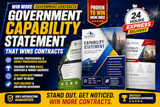 write and design winning government capability statement, capability statement