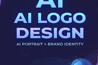 design unique ai logo, ai portrait and brand identity for you