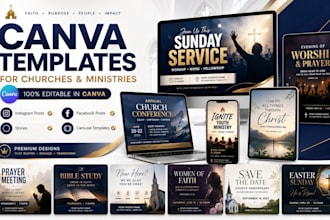 canva templates for churches and ministries