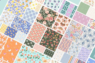 do your textile pattern design fabric print on demand surface 3d cosplay model
