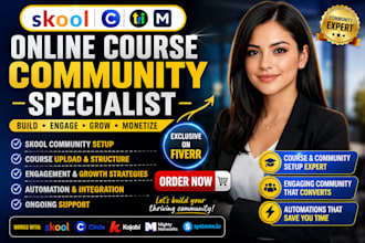 build your skool community, launch your online course, and automate it all