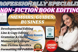 edit format and proofread your fiction and non fiction book