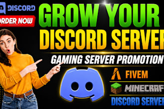 discord promotion, discord advertising, gaming server promotion, minecraft,fivem