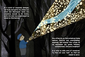 create custom illustration and editorial print design