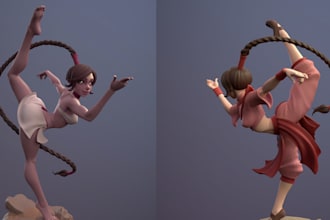 create 3d character model, sculpting for games, 3d printing, art