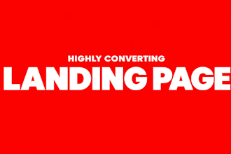 do landing page design, sales page sales funnel squeeze page website development