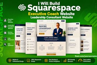 build squarespace executive coach website leadership consultant website