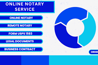 notarize US legal documents usps form 1583 online as US notary public