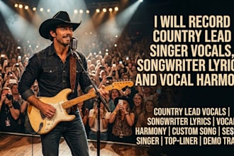 record country lead singer vocals, songwriter lyrics, and vocal harmony