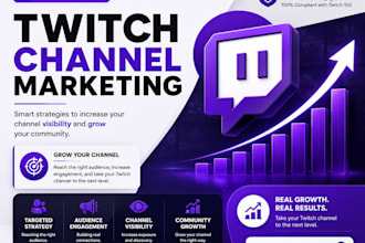 provide twitch channel marketing and audience growth support