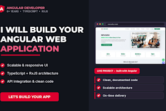 build a modern angular web app with a responsive UI