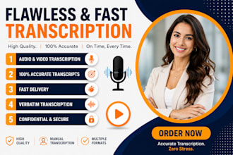 do english, german or dutch transcription of any audio file or video