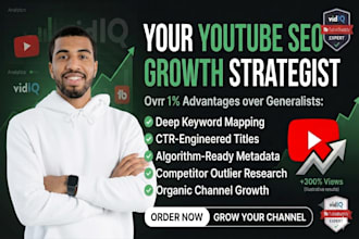 be your youtube growth strategist and video SEO consultant