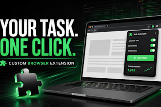 create a custom chrome or firefox extension for one task