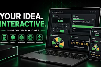 build a custom calculator quiz generator or web widget