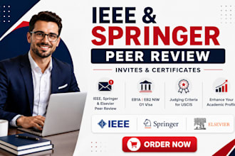 secure ieee springer elsevier peer review invite and certificate for eb1a niw