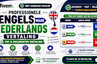 accurate english to dutch PDF translation by a professional
